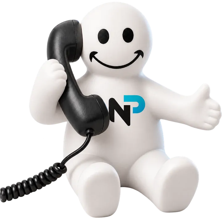 Bob, our mascot, answering the support phone